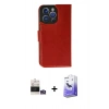 MARSİLYAN™- iPhone 14 Pro Max Kılıf Siluet Işık Serisi - Siyah Bilvis 5in1 5D Magic Hayalet Cam Ekran Koruyucu + Gümüş Bilvis Titan Kamera Lens