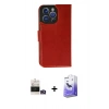 MARSİLYAN™- iPhone 14 Pro Max Kılıf Siluet Işık Serisi - Siyah Bilvis 5in1 5D Magic Hayalet Cam Ekran Koruyucu + Bilvis Titan Kamera Lens - GD