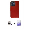 MARSİLYAN™- iPhone 14 Pro Max Kılıf Siluet Işık Serisi - Siyah Bilvis 5in1 5D Magic Hayalet Cam Ekran Koruyucu + Derin Mor Bilvis Titan Kamera Lens