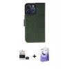 MARSİLYAN™- iPhone 14 Pro Max Kılıf Siluet Işık Serisi - Siyah Bilvis 5in1 5D Magic Hayalet Cam Ekran Koruyucu + Bilvis Titan Kamera Lens - SH