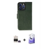 MARSİLYAN™- iPhone 14 Pro Max Kılıf Siluet Işık Serisi - Siyah Bilvis 5in1 5D Magic Hayalet Cam Ekran Koruyucu + Gümüş Bilvis Titan Kamera Lens