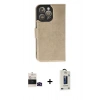 MARSİLYAN™- iPhone 14 Pro Max Kılıf Siluet Işık Serisi - Siyah Bilvis Hayalet Cam Ekran Koruyucu + Bilvis Titan Kamera Lens - SH