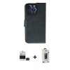 MARSİLYAN™- iPhone 14 Pro Max Kılıf Siluet Işık Serisi - Siyah Bilvis Hayalet Cam Ekran Koruyucu + Bilvis Titan Kamera Lens - DNMR