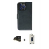 MARSİLYAN™- iPhone 14 Pro Max Kılıf Siluet Işık Serisi - Siyah Bilvis Hayalet Cam Ekran Koruyucu + Raze Metal Kamera Lens - GD