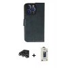 MARSİLYAN™- iPhone 14 Pro Max Kılıf Siluet Işık Serisi - Siyah Bilvis Hayalet Cam Ekran Koruyucu + Raze Metal Kamera Lens - GS