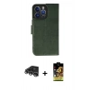 MARSİLYAN™- iPhone 14 Pro Max Kılıf Siluet Işık Serisi - Siyah Buffer Cam Ekran Koruyucu + Raze Metal Kamera Lens - GS