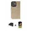 MARSİLYAN™- iPhone 14 Pro Max Kılıf Siluet Işık Serisi - Siyah Buffer Cam Ekran Koruyucu + Raze Metal Kamera Lens - GS
