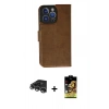 MARSİLYAN™- iPhone 14 Pro Max Kılıf Siluet Işık Serisi - Siyah Buffer Cam Ekran Koruyucu + Raze Metal Kamera Lens - GS