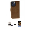 MARSİLYAN™- iPhone 14 Pro Max Kılıf Siluet Işık Serisi - Siyah Buffer Hayalet Cam Ekran Koruyucu + Bilvis Titan Kamera Lens - SH