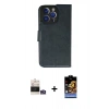 MARSİLYAN™- iPhone 14 Pro Max Kılıf Siluet Işık Serisi - Siyah Buffer Hayalet Cam Ekran Koruyucu + Bilvis Titan Kamera Lens - GS
