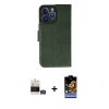 MARSİLYAN™- iPhone 14 Pro Max Kılıf Siluet Işık Serisi - Siyah Buffer Hayalet Cam Ekran Koruyucu + Bilvis Titan Kamera Lens - GS