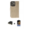 MARSİLYAN™- iPhone 14 Pro Max Kılıf Siluet Işık Serisi - Siyah Buffer Hayalet Cam Ekran Koruyucu + Raze Metal Kamera Lens - GD
