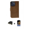 MARSİLYAN™- iPhone 14 Pro Max Kılıf Siluet Işık Serisi - Siyah Buffer Hayalet Cam Ekran Koruyucu + Raze Metal Kamera Lens - GD