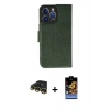 MARSİLYAN™- iPhone 14 Pro Max Kılıf Siluet Işık Serisi - Siyah Buffer Hayalet Cam Ekran Koruyucu + Raze Metal Kamera Lens - GD