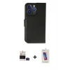 MARSİLYAN™- iPhone 14 Pro Max Kılıf Siluet Işık Serisi - Siyah Joko 5D Cam + Bilvis Titan Kamera Lens - DNMR