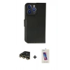 MARSİLYAN™- iPhone 14 Pro Max Kılıf Siluet Işık Serisi - Siyah Joko 5D Cam + Raze Metal Kamera Lens - GD