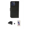 MARSİLYAN™- iPhone 14 Pro Max Kılıf Siluet Işık Serisi - Siyah Joko 5D Cam + Raze Metal Kamera Lens - GS
