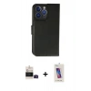MARSİLYAN™- iPhone 14 Pro Max Kılıf Siluet Işık Serisi - Siyah Joko 5D Cam + Bilvis Titan Kamera Lens - SH