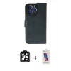 MARSİLYAN™- iPhone 14 Pro Max Kılıf Siluet Işık Serisi - Siyah Joko 5D Cam + PVD Metal Kamera Lens - TU