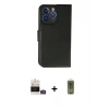 MARSİLYAN™- iPhone 14 Pro Max Kılıf Siluet Işık Serisi - Siyah Joko Magic 5D Hayalet Cam + Bilvis Titan Kamera Lens - GD