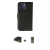 MARSİLYAN™- iPhone 14 Pro Max Kılıf Siluet Işık Serisi - Siyah Joko Magic 5D Hayalet Cam + Raze Metal Kamera Lens - GD