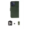 MARSİLYAN™- iPhone 14 Pro Max Kılıf Siluet Işık Serisi - Siyah Joko Magic 5D Hayalet Cam + Turuncu PVD Metal Kamera Lens