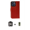 MARSİLYAN™- iPhone 14 Pro Max Kılıf Siluet Işık Serisi - Siyah Joko Magic 5D Hayalet Cam + Turuncu PVD Metal Kamera Lens