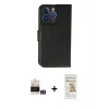 MARSİLYAN™- iPhone 14 Pro Max Kılıf Siluet Işık Serisi - Siyah Mat Seramik Nano Ekran Koruyucu + Bilvis Titan Kamera Lens - GS