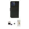 MARSİLYAN™- iPhone 14 Pro Max Kılıf Siluet Işık Serisi - Siyah Mat Seramik Nano Ekran Koruyucu + Bilvis Titan Kamera Lens - DNMR