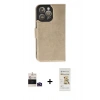 MARSİLYAN™- iPhone 14 Pro Max Kılıf Siluet Işık Serisi - Siyah Mat Seramik Nano Ekran Koruyucu + Bilvis Titan Kamera Lens - DNMR