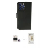 MARSİLYAN™- iPhone 14 Pro Max Kılıf Siluet Işık Serisi - Siyah Mat Seramik Nano Ekran Koruyucu + Bilvis Titan Kamera Lens - GD