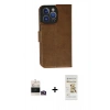MARSİLYAN™- iPhone 14 Pro Max Kılıf Siluet Işık Serisi - Siyah Mat Seramik Nano Ekran Koruyucu + Bilvis Titan Kamera Lens - GD