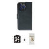 MARSİLYAN™- iPhone 14 Pro Max Kılıf Siluet Işık Serisi - Siyah Mat Seramik Nano Ekran Koruyucu + PVD Metal Kamera Lens - TU