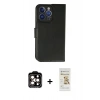 MARSİLYAN™- iPhone 14 Pro Max Kılıf Siluet Işık Serisi - Siyah Mat Seramik Nano Ekran Koruyucu + PVD Metal Kamera Lens - TU