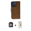 MARSİLYAN™- iPhone 14 Pro Max Kılıf Siluet Işık Serisi - Siyah Mat Seramik Nano Ekran Koruyucu + PVD Metal Kamera Lens - TU