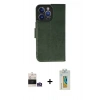 MARSİLYAN™- iPhone 14 Pro Max Kılıf Siluet Işık Serisi - Siyah Polymer Nano Ekran Koruyucu + Bilvis Titan Kamera Lens - GS
