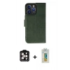 MARSİLYAN™- iPhone 14 Pro Max Kılıf Siluet Işık Serisi - Siyah Polymer Nano Ekran Koruyucu + PVD Metal Kamera Lens - TU