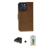 MARSİLYAN™- iPhone 14 Pro Max Kılıf Siluet Işık Serisi - Siyah Polymer Nano Ekran Koruyucu + Raze Metal Kamera Lens - GD