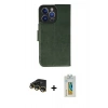 MARSİLYAN™- iPhone 14 Pro Max Kılıf Siluet Işık Serisi - Siyah Polymer Nano Ekran Koruyucu + Raze Metal Kamera Lens - GD