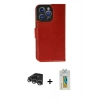 MARSİLYAN™- iPhone 14 Pro Max Kılıf Siluet Işık Serisi - Siyah Polymer Nano Ekran Koruyucu + Raze Metal Kamera Lens - GS