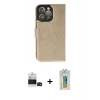 MARSİLYAN™- iPhone 14 Pro Max Kılıf Siluet Işık Serisi - Siyah Polymer Nano Ekran Koruyucu + Bilvis Titan Kamera Lens - SH