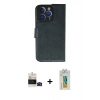 MARSİLYAN™- iPhone 14 Pro Max Kılıf Siluet Işık Serisi - Siyah Polymer Nano Ekran Koruyucu + Bilvis Titan Kamera Lens - SH