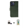 MARSİLYAN™- iPhone 14 Pro Max Kılıf Siluet Işık Serisi - Siyah Polymer Nano Ekran Koruyucu + Bilvis Titan Kamera Lens - SH