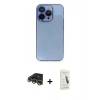 MARSİLYAN™- iPhone 14 Pro Max Kılıf Siluet Minimal Özel Seri - Şeffaf Pasifik Cam Ekran Koruyucu + Raze Metal Kamera Lens - GD