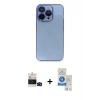 MARSİLYAN™- iPhone 14 Pro Max Kılıf Siluet Minimal Özel Seri - Şeffaf Royal Nano Ekran Koruyucu + Bilvis Titan Kamera Lens - SH