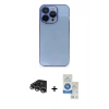 MARSİLYAN™- iPhone 14 Pro Max Kılıf Siluet Minimal Özel Seri - Şeffaf Royal Nano Ekran Koruyucu + Raze Metal Kamera Lens - GS