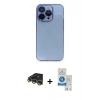 MARSİLYAN™- iPhone 14 Pro Max Kılıf Siluet Minimal Özel Seri - Şeffaf Royal Nano Ekran Koruyucu + Raze Metal Kamera Lens - GD