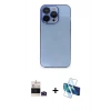 MARSİLYAN™- iPhone 14 Pro Max Kılıf Siluet Minimal Özel Seri - Siyah 3D Antistatik Cam Ekran Koruyucu + Bilvis Titan Kamera Lens - DNMR