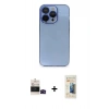 MARSİLYAN™- iPhone 14 Pro Max Kılıf Siluet Minimal Özel Seri - Siyah 6D Mat Seramik Hayalet Nano Ekran Koruyucu + Bilvis Titan Kamera Lens - SH
