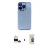 MARSİLYAN™- iPhone 14 Pro Max Kılıf Siluet Minimal Özel Seri - Siyah 6D Mat Seramik Hayalet Nano Ekran Koruyucu + Bilvis Titan Kamera Lens - GD